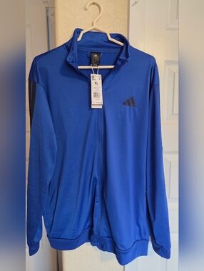 Adidas Blue Full-Zip Track Jacket
